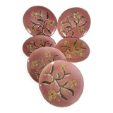 Barbotine style plates