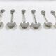 Ensemble de 8 cuillères en argent art nouveau