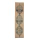 1970s Turkish Oushak handmade runner rug 95x386