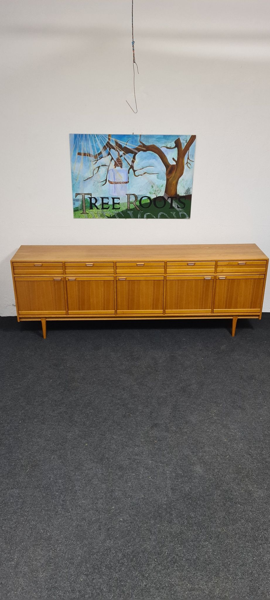 Enfilade allemande en teck vintage par Mustering