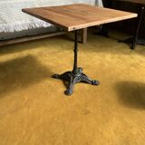 Table bistrot bois brut