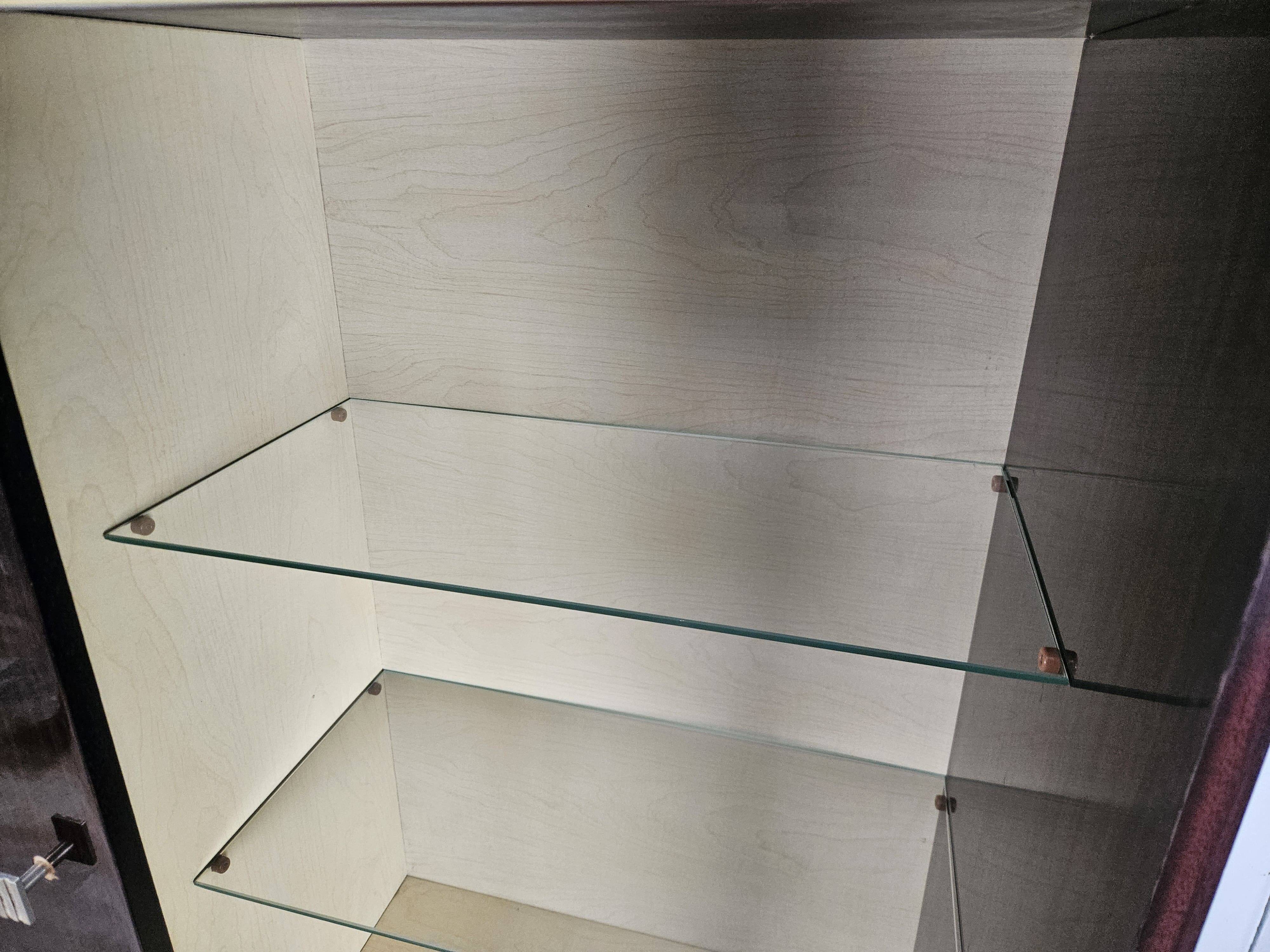 1950s rosewood display cabinet