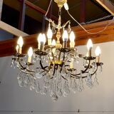Lustre en cristal, milieu XXe