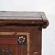 Antique painted chest with floral details (1870s) #32