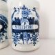 Oud Delft set of two pharmacy jars