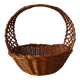 Woven wicker basket