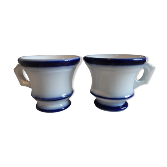 Pair of brulot Valentine cups