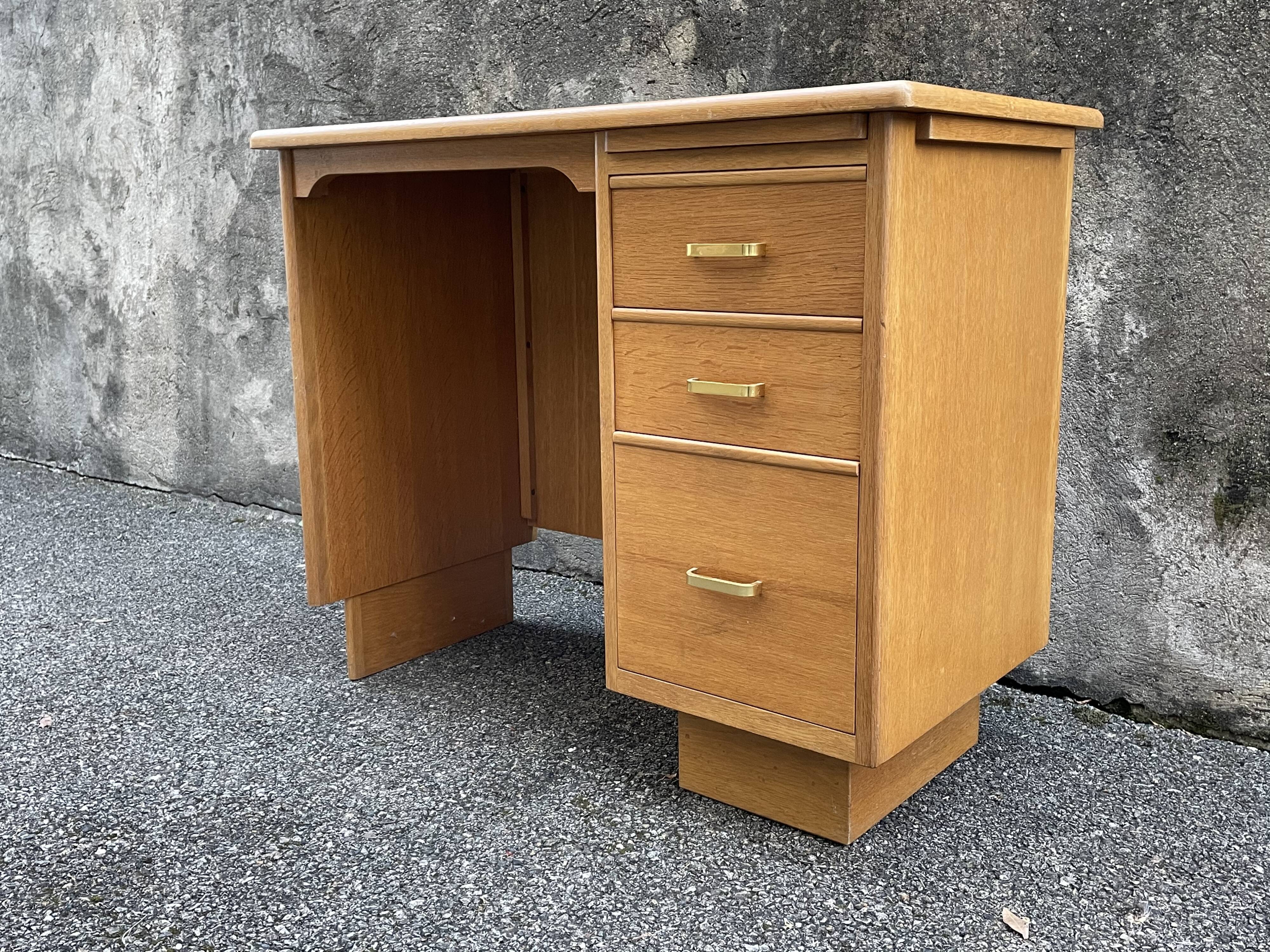 Vintage gilded wooden desk