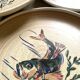 Flat plates Sarreguemines Fish Granville