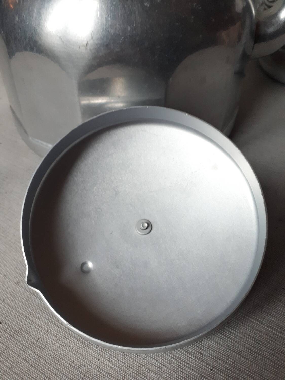 Vintage aluminum kettle