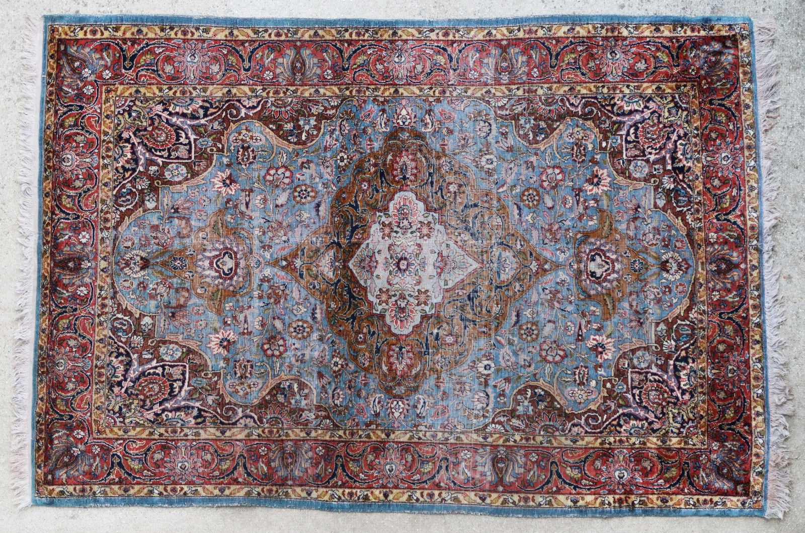 Indian silk rug 1950