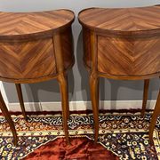 Pair of Louis XV kidney-shaped bedside tables