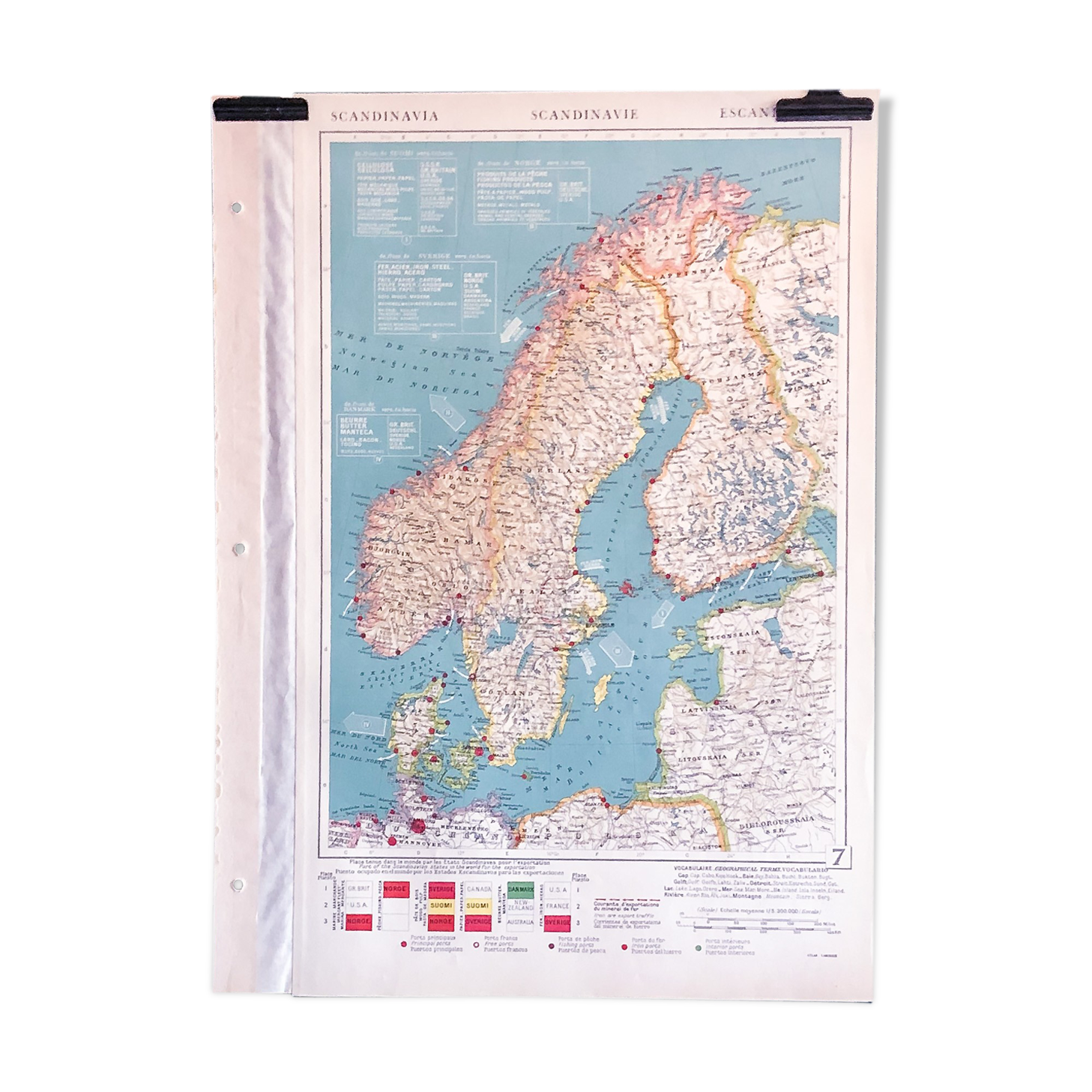 Map 1950 Scandinavia