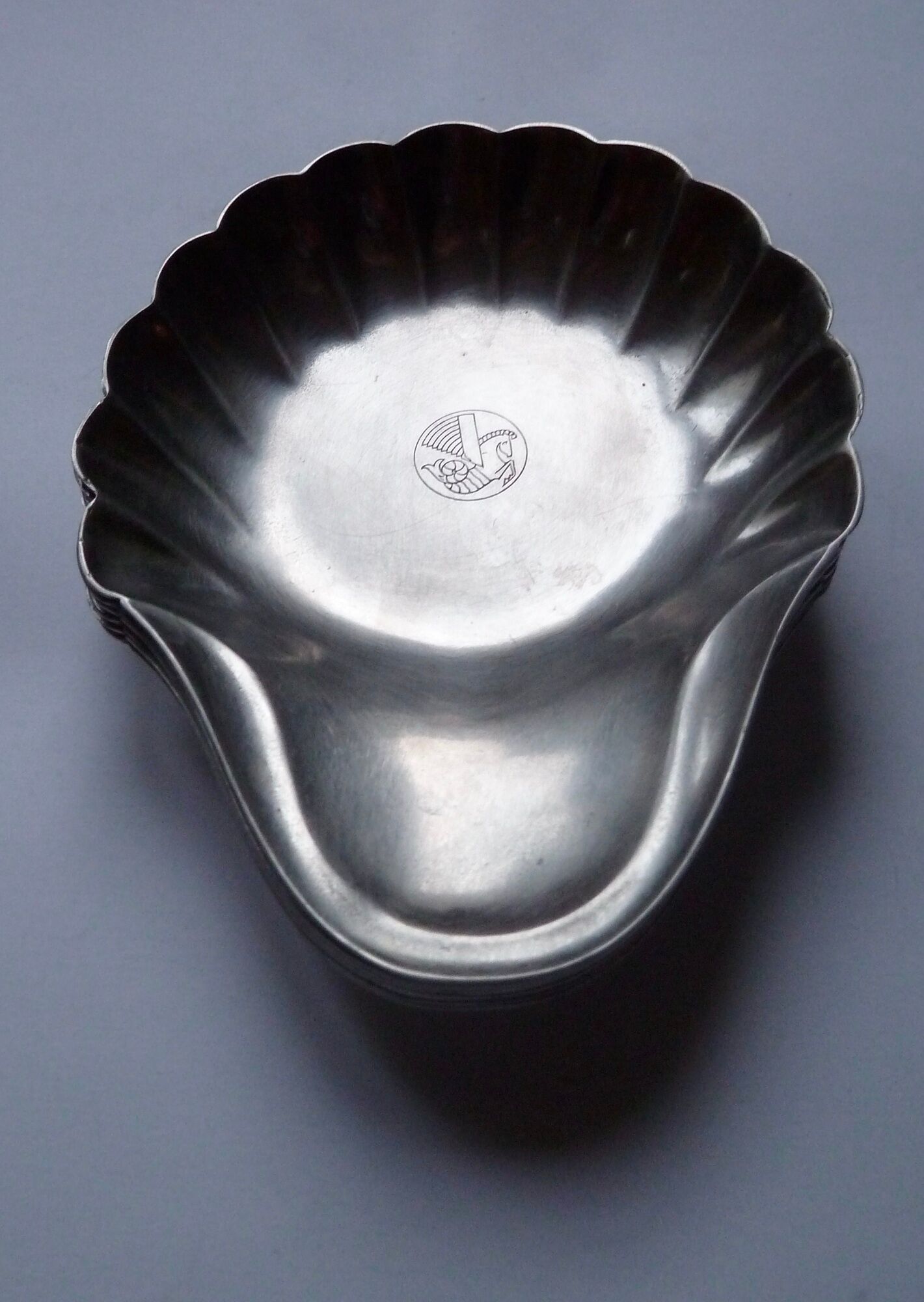 Lot 6 trinket bowls Air France Wiskemann shell shape