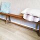 19th century wooden school bench