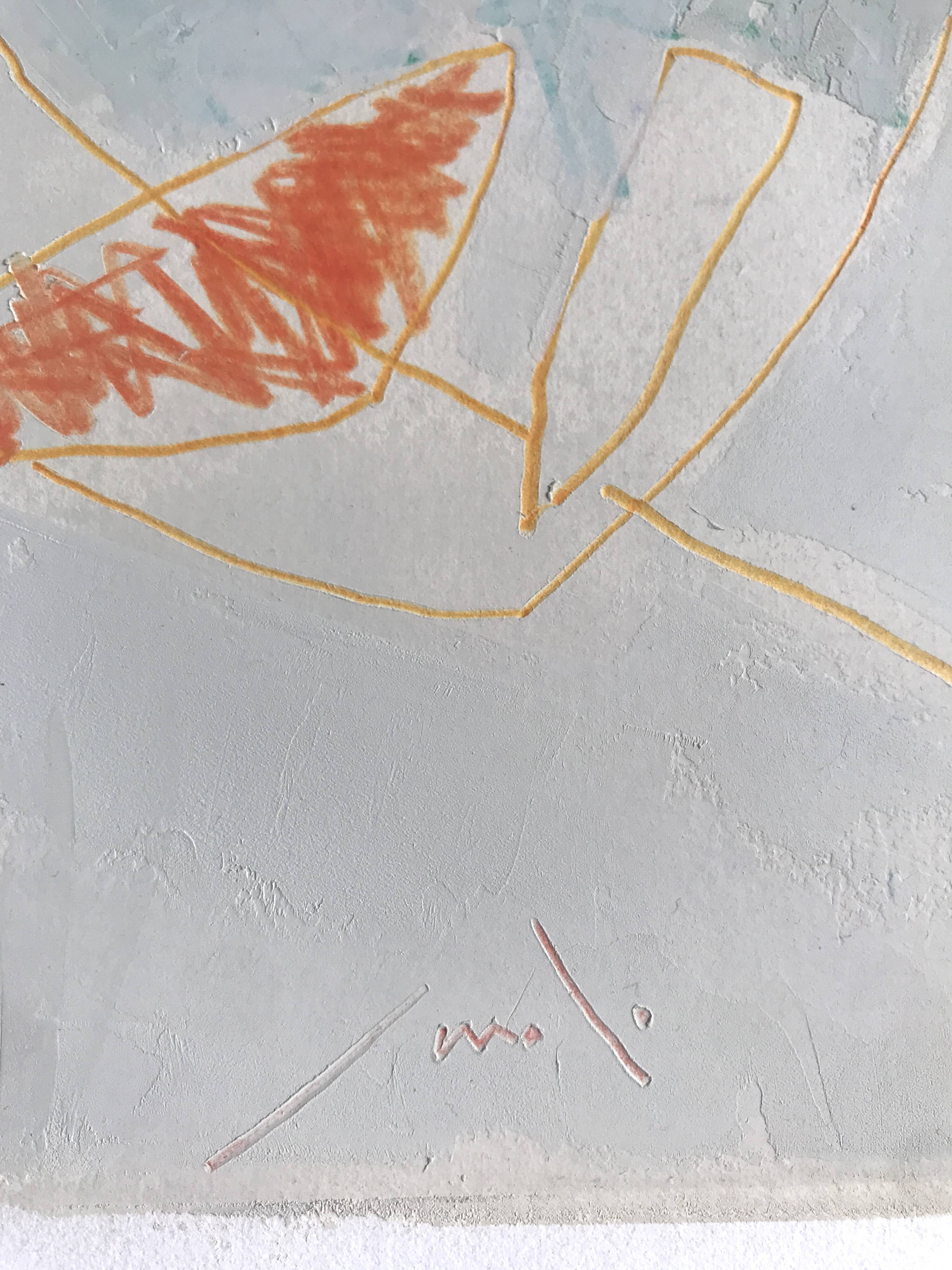 Georges FERRATO, Roussillon, 1991. Pencil and gouache, hand-signed