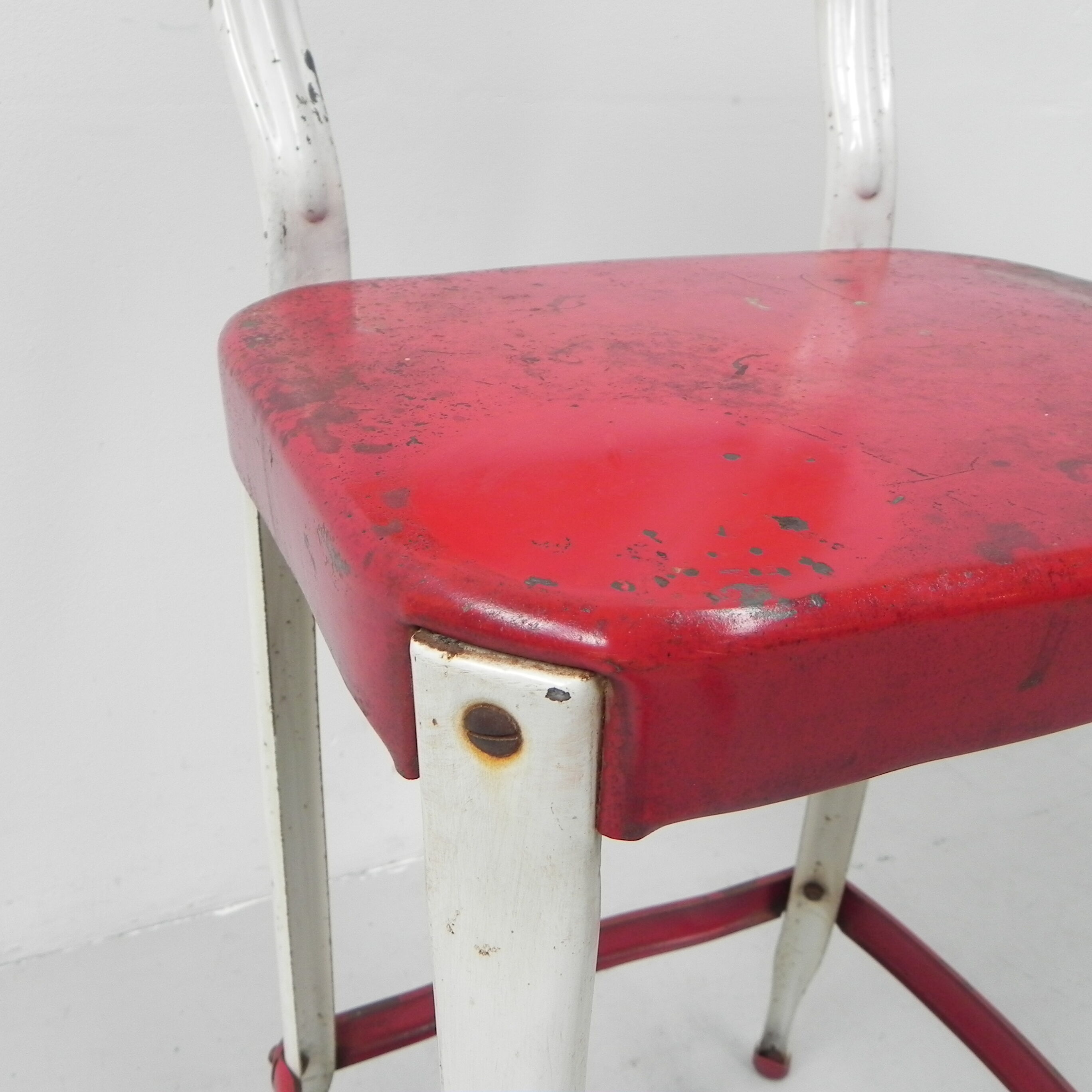 Tabouret de bar industriel en acier, tabouret, Cosco