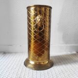 Vintage brass umbrella stand