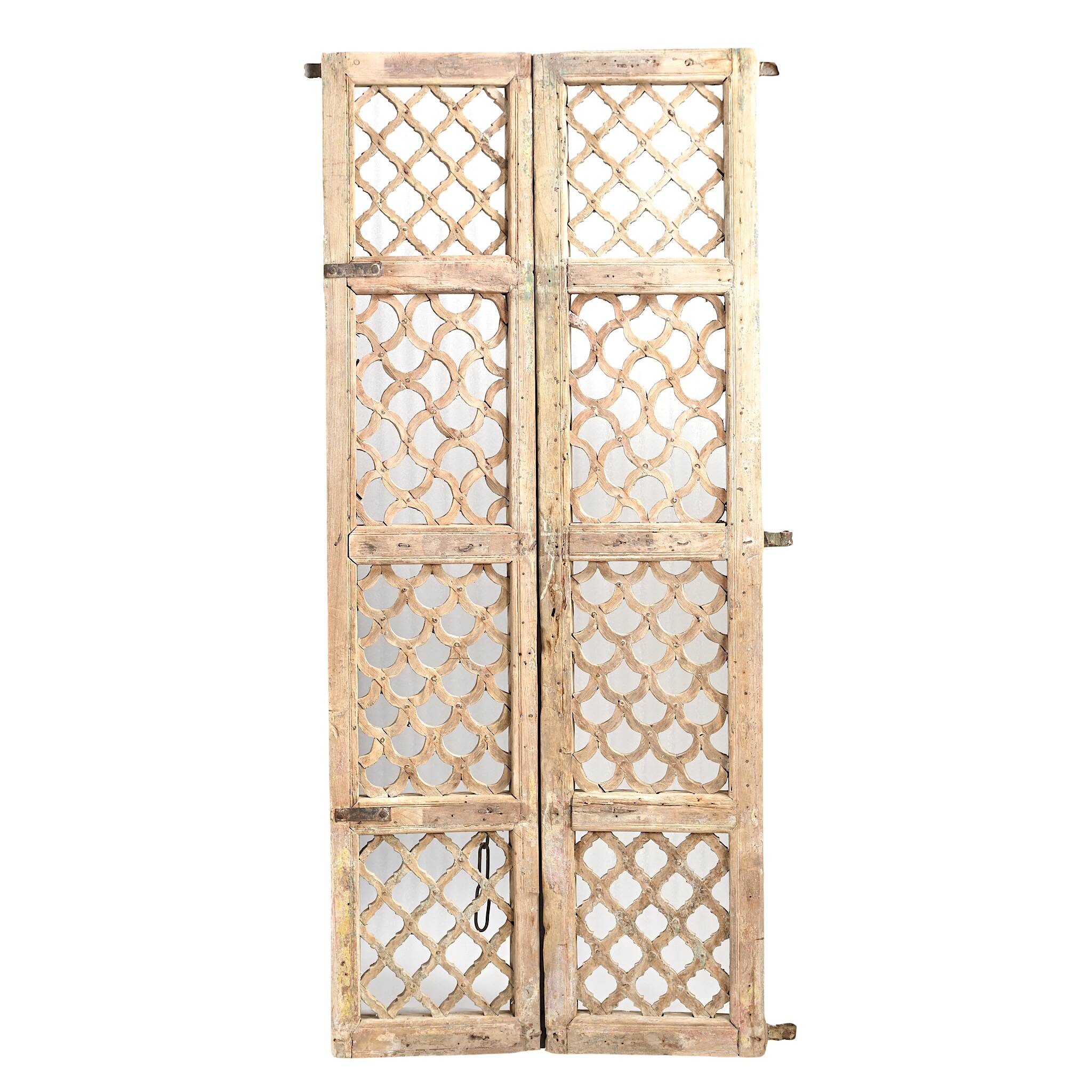 Jali - Antique Indian openwork wooden door no.6