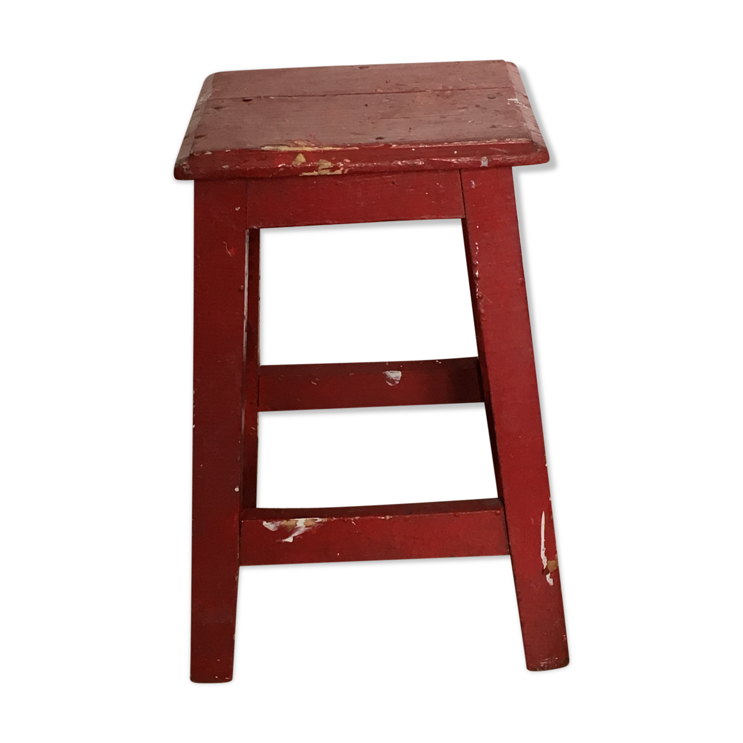 Painter red/bordeaux stool