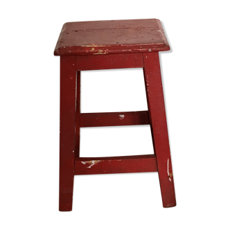 Painter red/bordeaux stool