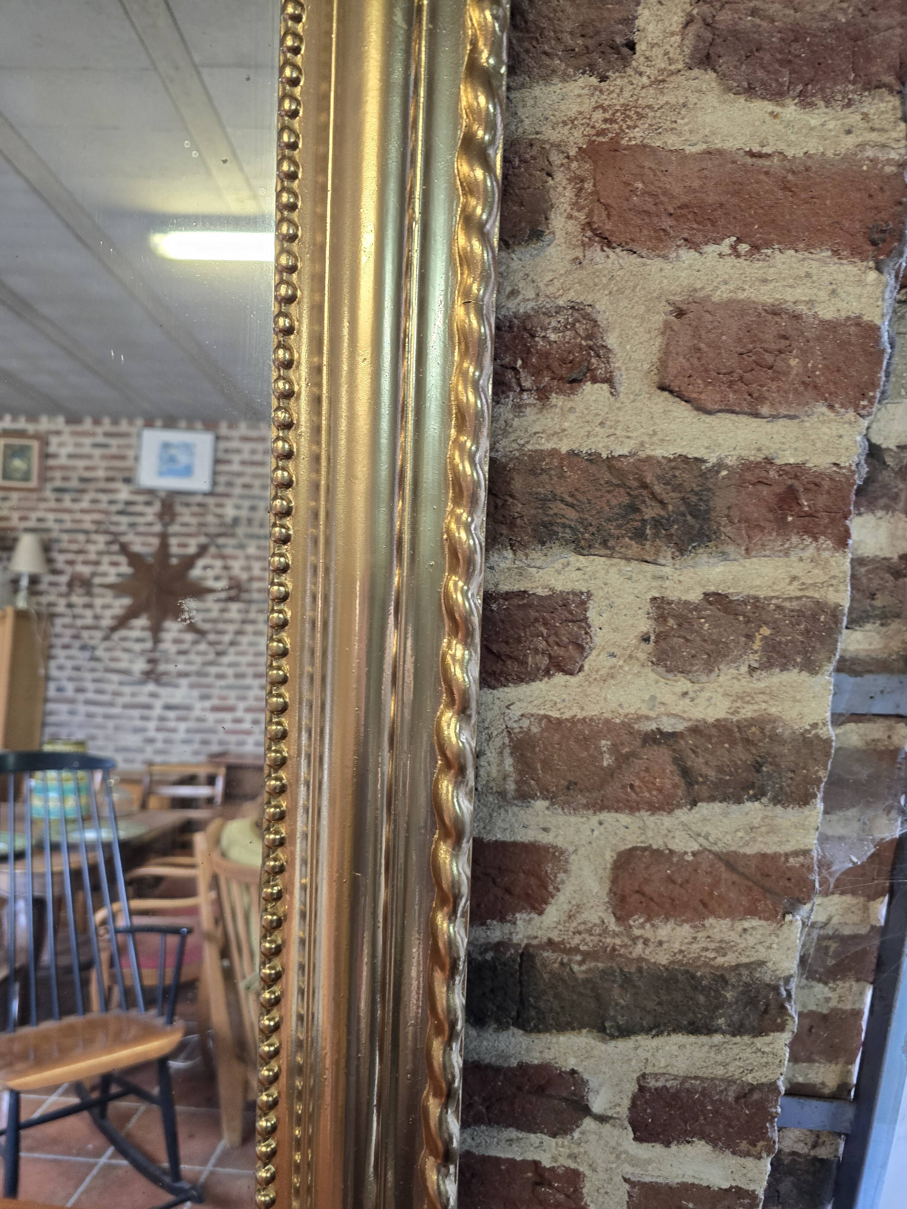 Antique Louis Philippe style gilded mirror