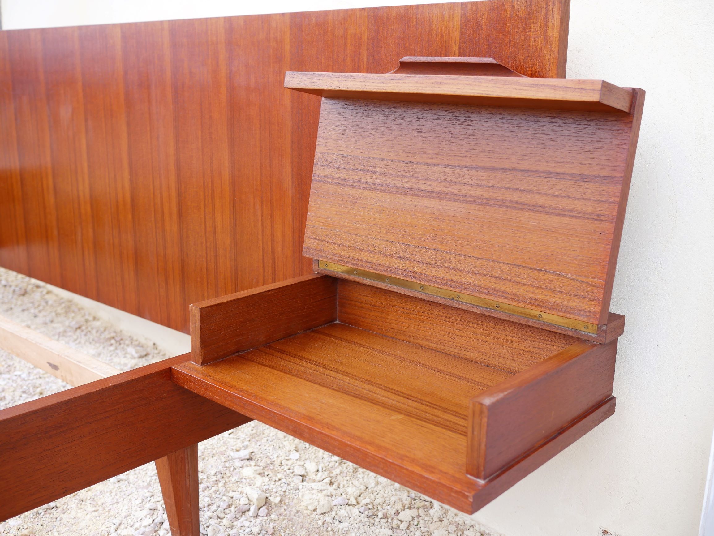Scandinavian teak bed