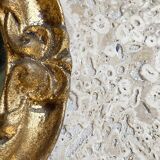 Mini wooden mirror, 17 cm