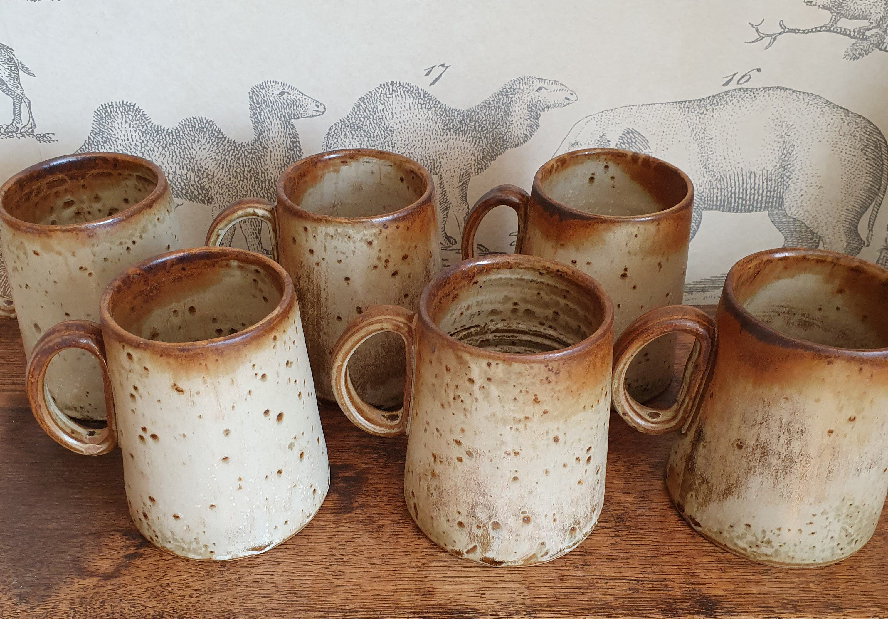 J P sandstone cups