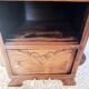 Antique Art Deco bedside table in raw wood