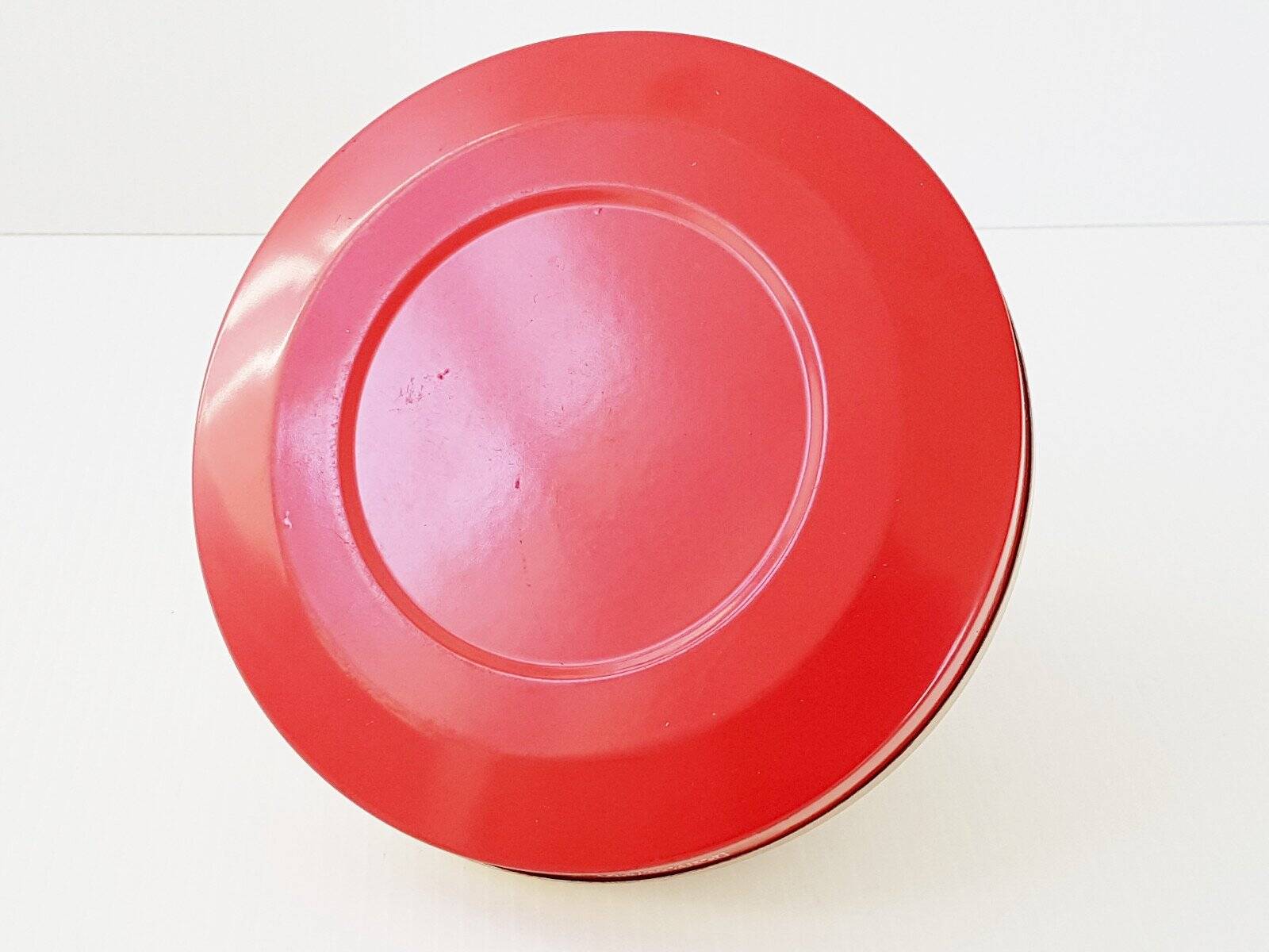 Vintage 1950s brass gold-plated globe perpetual calendar ashtray.