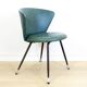Set of Spanish Iron and Green Skai Club Chairs, 1960s