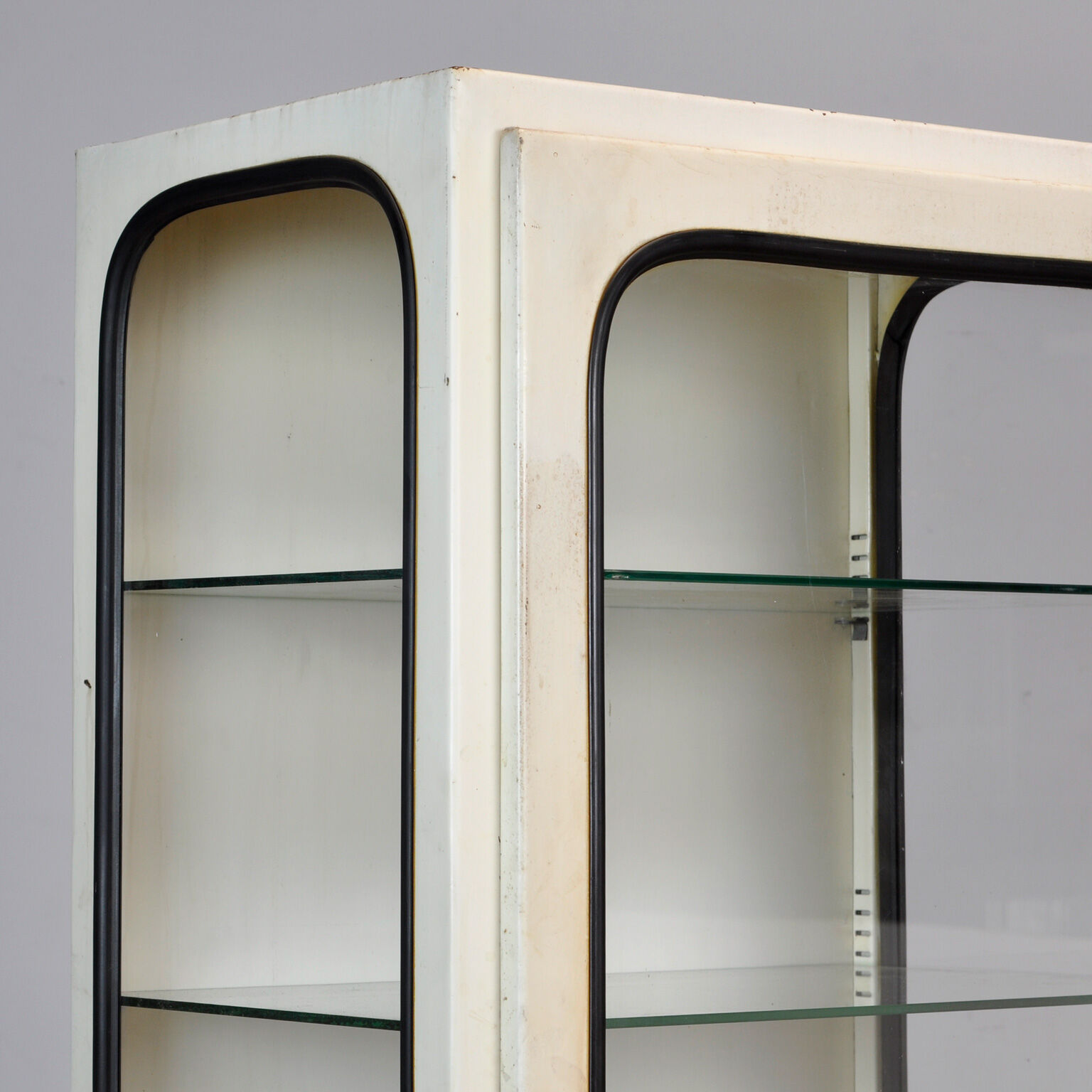 Vintage Medical Cabinet With Five Glass Shelves, 1970s