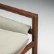 Fauteuil lounge en wengé de milieu de siècle