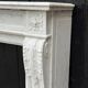Louis XVI style fireplace in Carrara marble, circa 1880.