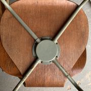 Pair of 3107 chairs - wood & metal