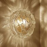 Pair of Brutalist Glass Sconces