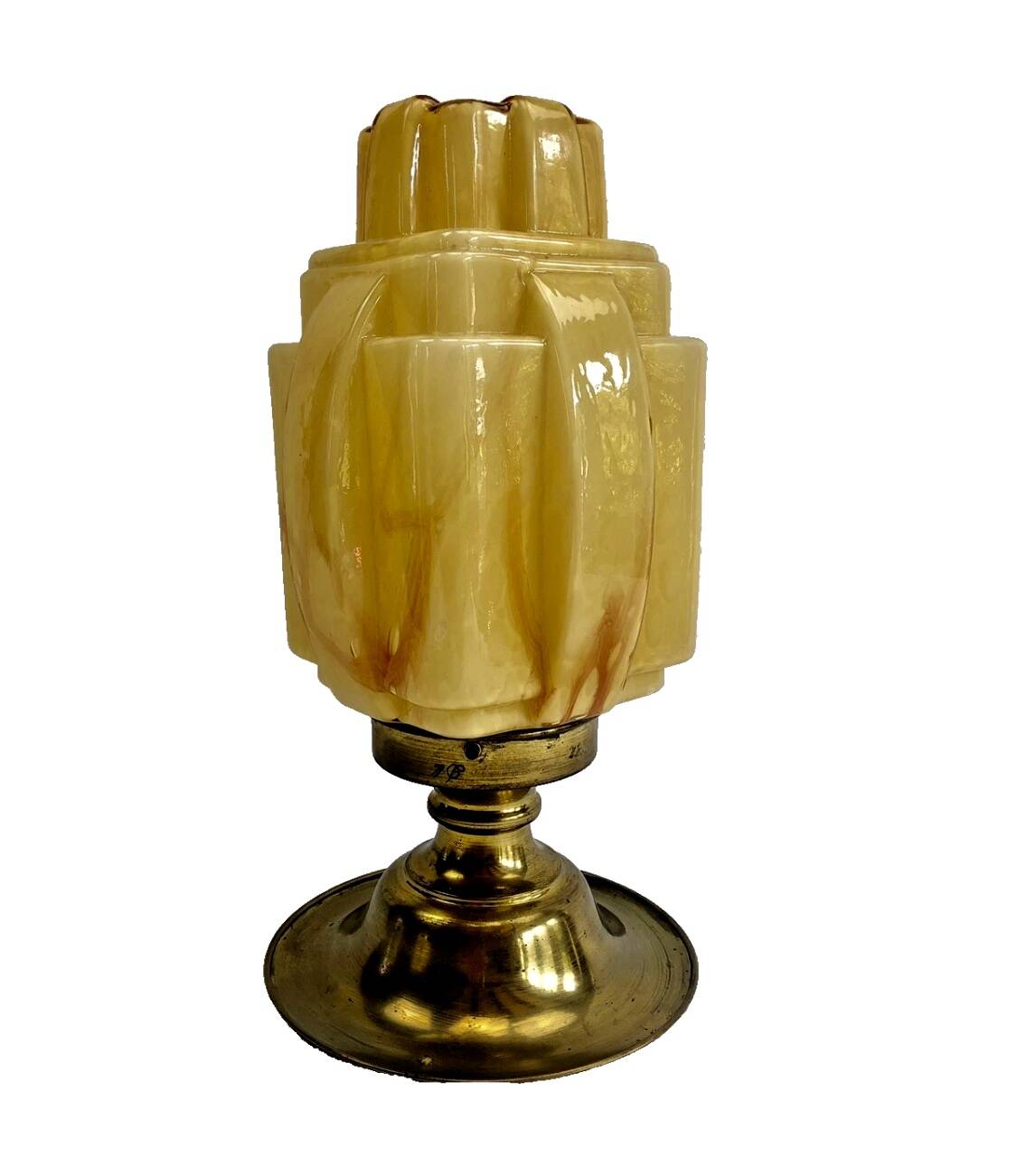 Antique Art Deco skyscraper ceiling chandelier