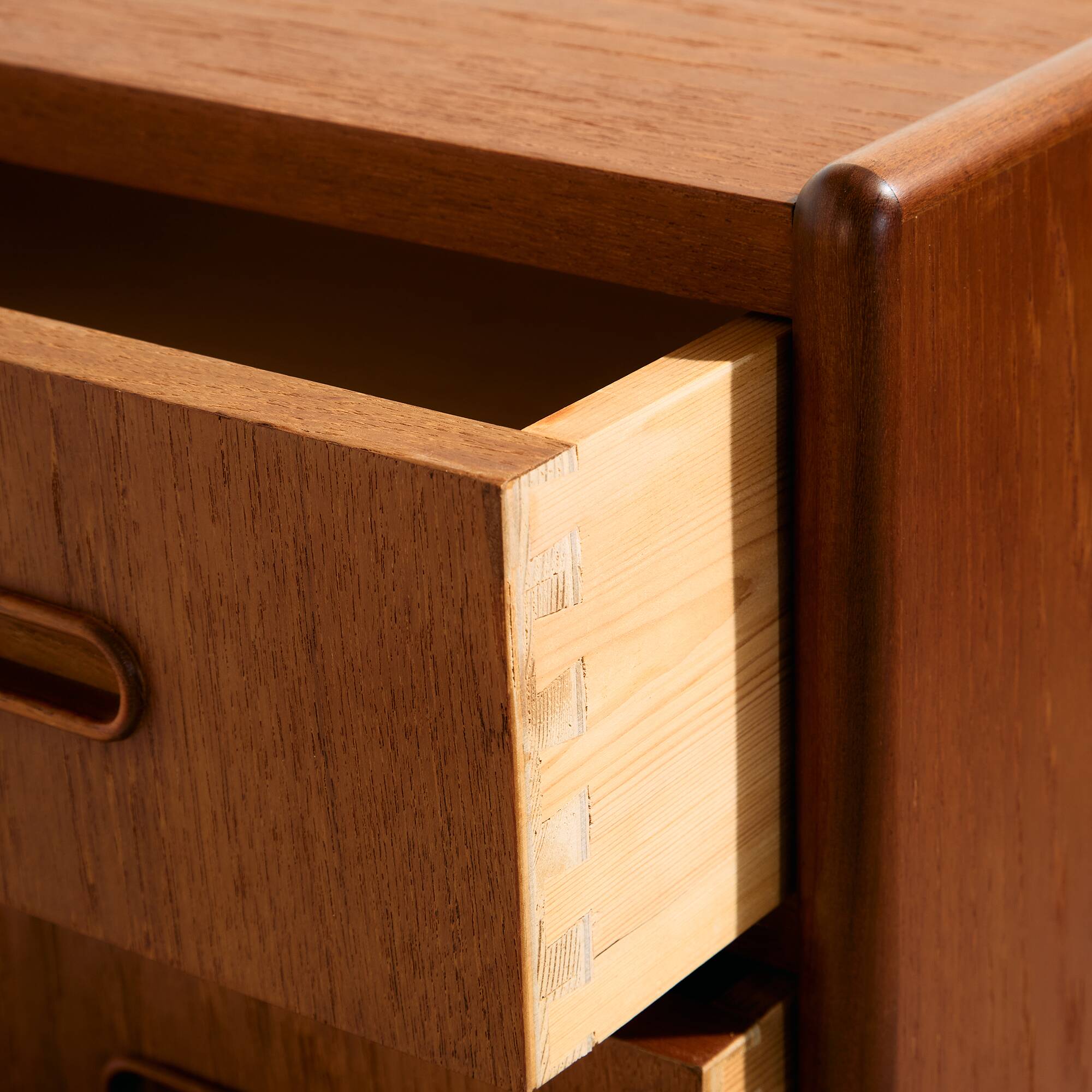 Restored teak dresser