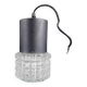 Vintage molded glass globe pendant light