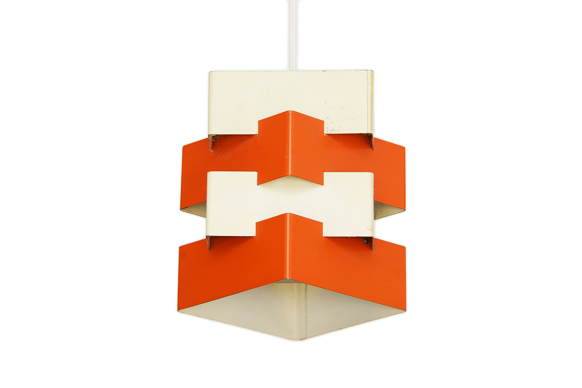 Metal pendant light "Nift" by Kronobergsbelysning. Sweden 1960s