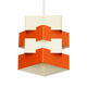 Metal pendant light "Nift" by Kronobergsbelysning. Sweden 1960s