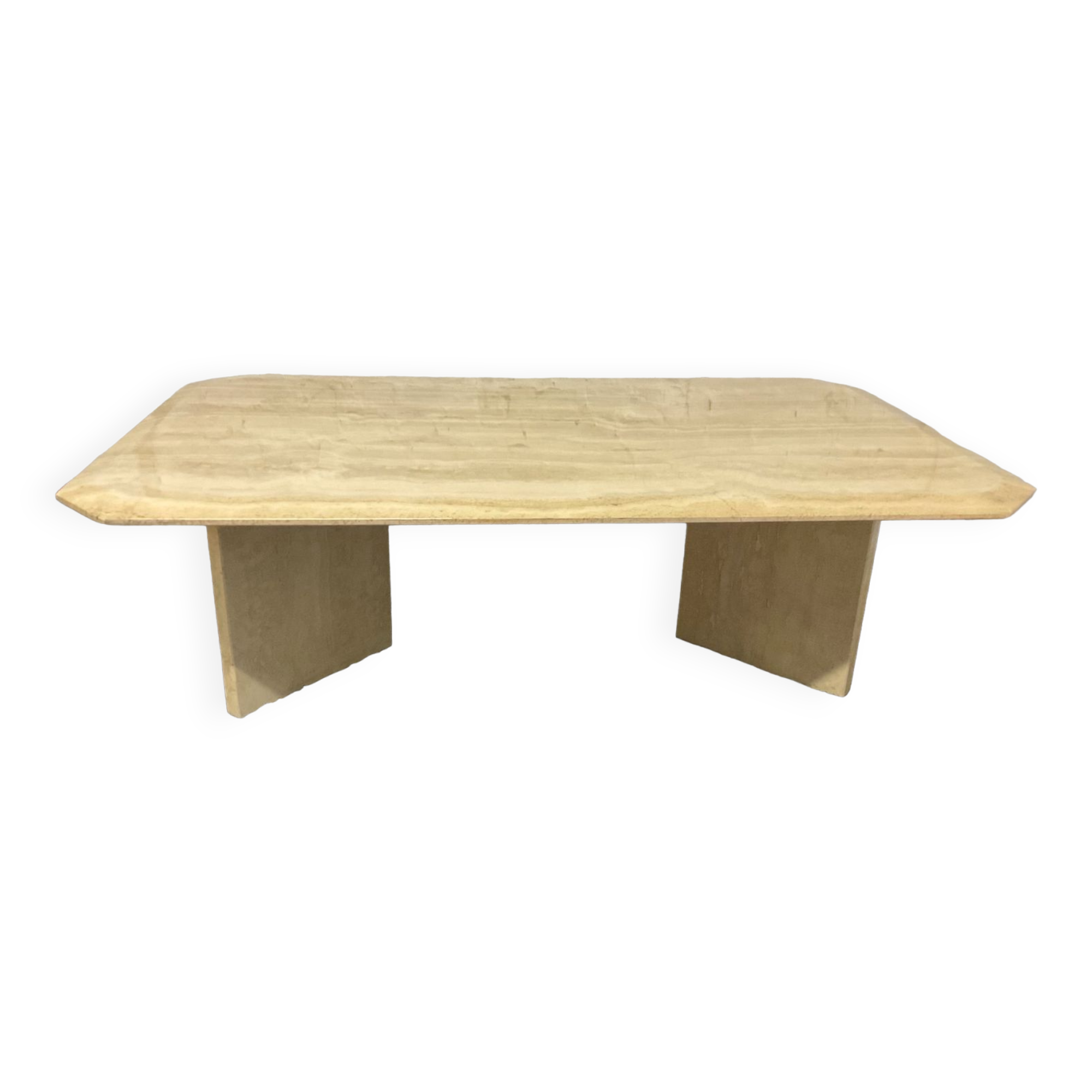 Travertine coffee table from the 70s Italy