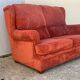 Coral velvet toad sofa