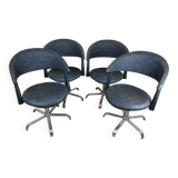 Set of four Vintage armchairs circa 1980