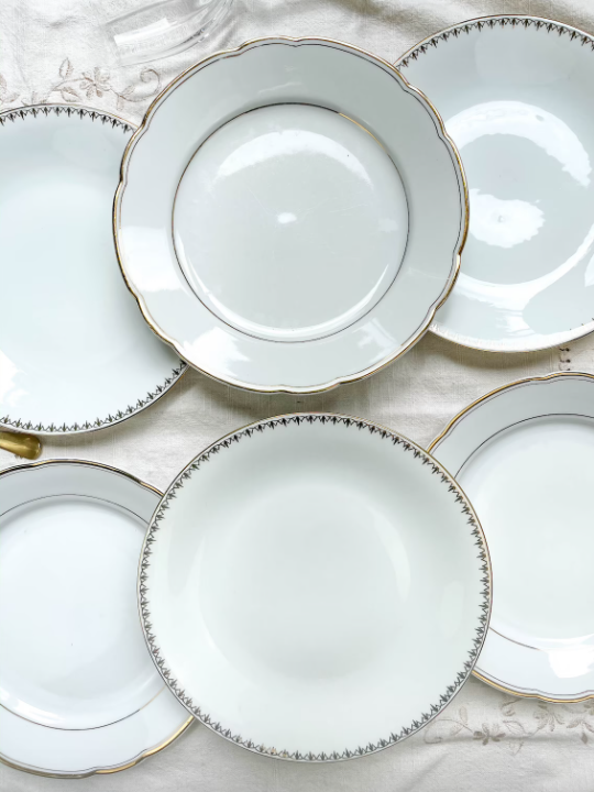Porcelain dinner service for 6 people