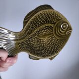 Vintage olive green fish Slurry