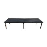 Table basse bois brûlé
