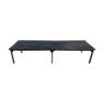 Table basse bois brûlé