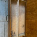 Vintage oak bookcase sideboard
